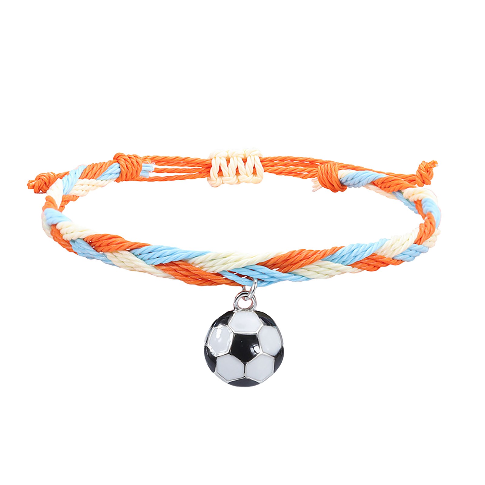 thumbnail image 2 of Pulseras de Fútbol Charm Favors Fútbol Negro Rojo Blanco Marrón Pulseras de Fútbol Cuentas Ajustable Inspirational for Teens Adults Sport Birthday Football Favors For, 2 of 2